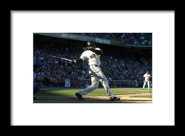 California Framed Print featuring the photograph Barry Bonds #7 by Kirby Lee