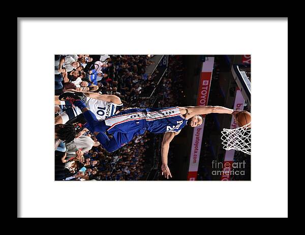 Ben Simmons Framed Print featuring the photograph Ben Simmons by David Dow