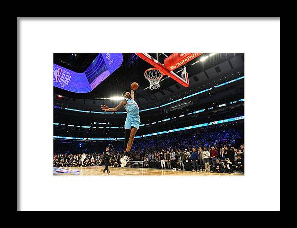 Nba Pro Basketball Framed Print featuring the photograph Derrick Jones by Jesse D. Garrabrant