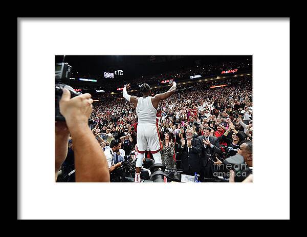 Nba Pro Basketball Framed Print featuring the photograph Dwyane Wade by Jesse D. Garrabrant