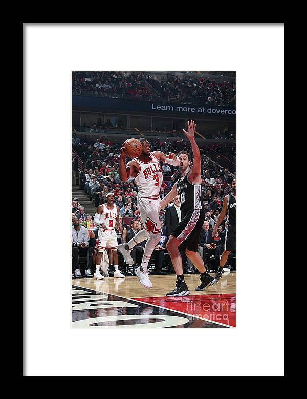 Dwyane Wade Framed Print featuring the photograph Dwyane Wade by Nathaniel S. Butler