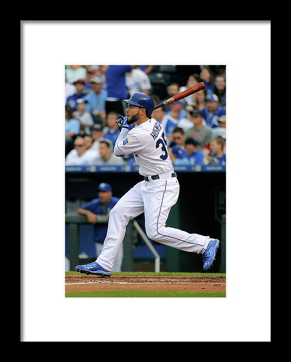People Framed Print featuring the photograph Eric Hosmer #7 by Ed Zurga