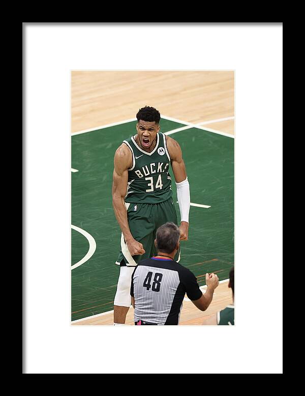 Playoffs Framed Print featuring the photograph Giannis Antetokounmpo by Joe Murphy