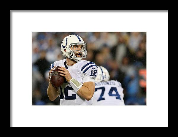Indianapolis Colts Framed Print featuring the photograph Indianapolis Colts v Carolina Panthers #7 by Streeter Lecka