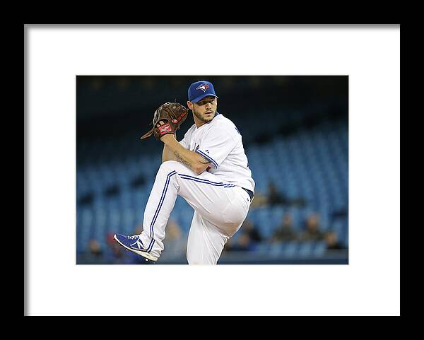Second Inning Framed Print featuring the photograph Jay Rogers by Tom Szczerbowski