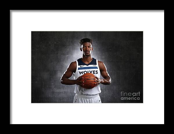 Media Day Framed Print featuring the photograph Jimmy Butler by David Sherman