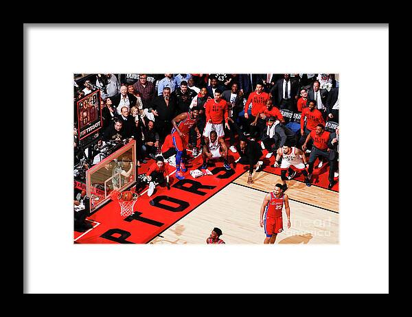 Playoffs Framed Print featuring the photograph Kawhi Leonard by Mark Blinch