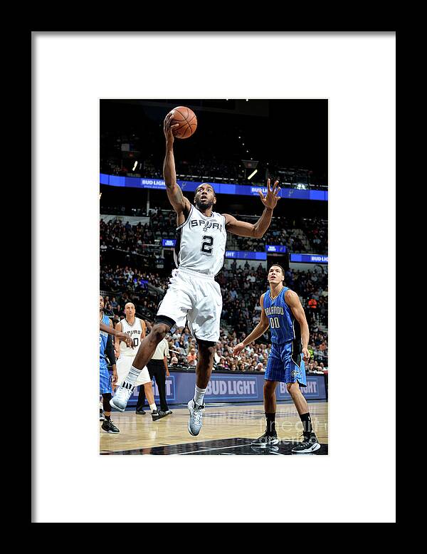 Nba Pro Basketball Framed Print featuring the photograph Kawhi Leonard by Mark Sobhani