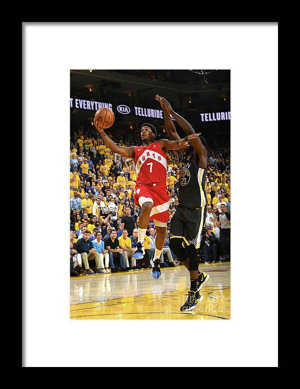 Kyle Lowry Framed Print featuring the photograph Kyle Lowry by Andrew D. Bernstein