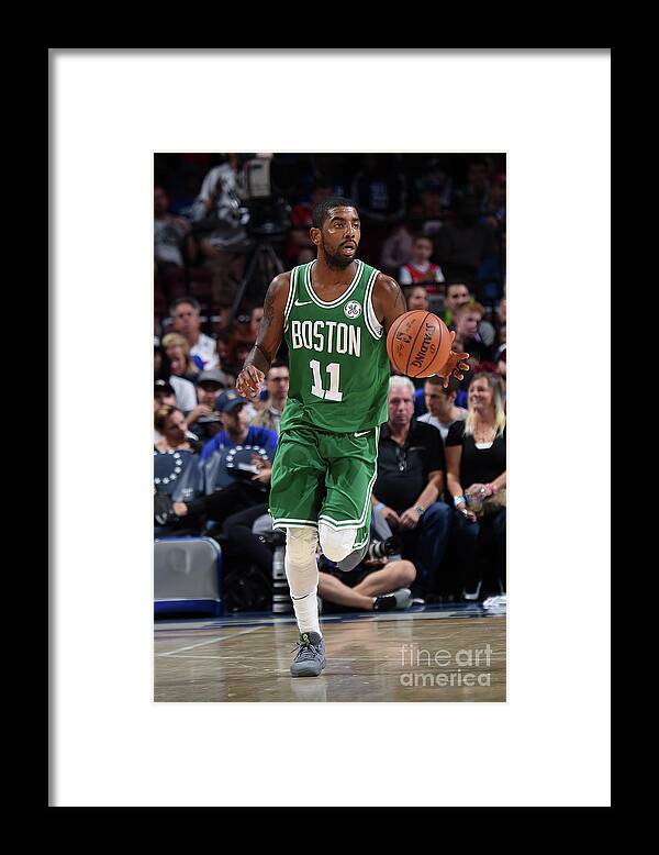 Kyrie Irving Framed Print featuring the photograph Kyrie Irving by Brian Babineau