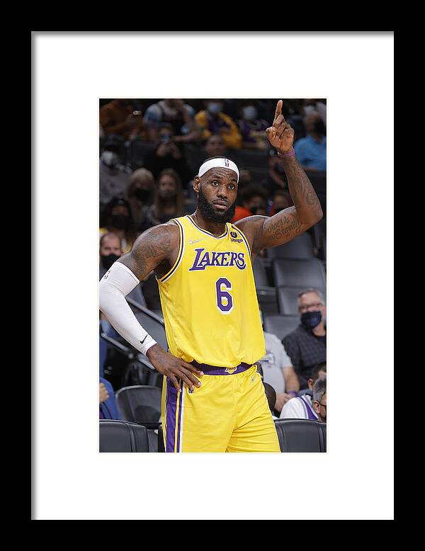 Lebron James Framed Print featuring the photograph Lebron James #7 by Rocky Widner