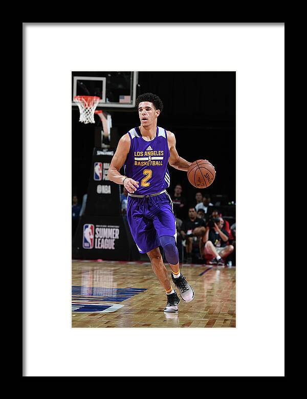 Lonzo Ball Framed Print featuring the photograph Lonzo Ball #7 by Garrett Ellwood