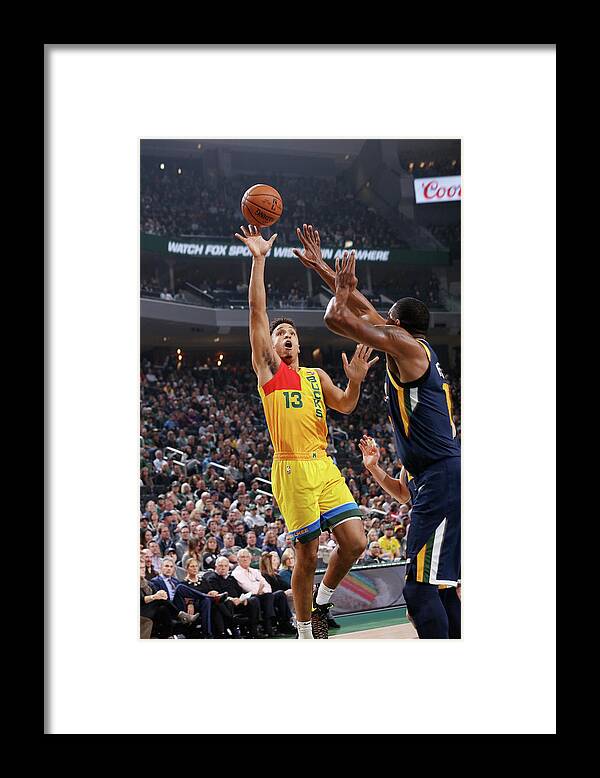 Nba Pro Basketball Framed Print featuring the photograph Malcolm Brogdon by Gary Dineen