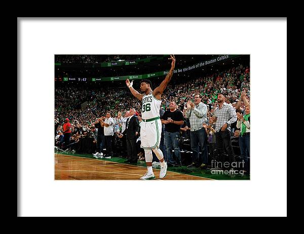 Playoffs Framed Print featuring the photograph Marcus Smart by Brian Babineau
