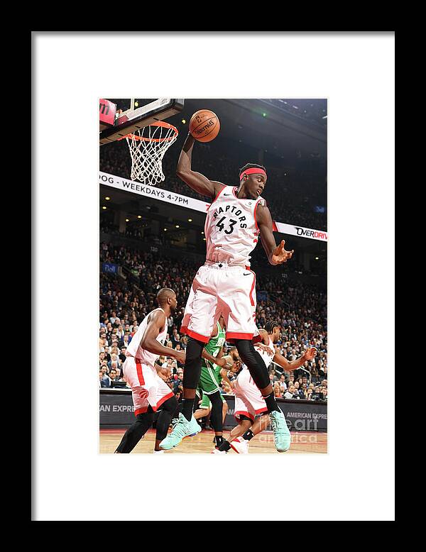 Nba Pro Basketball Framed Print featuring the photograph Pascal Siakam by Ron Turenne