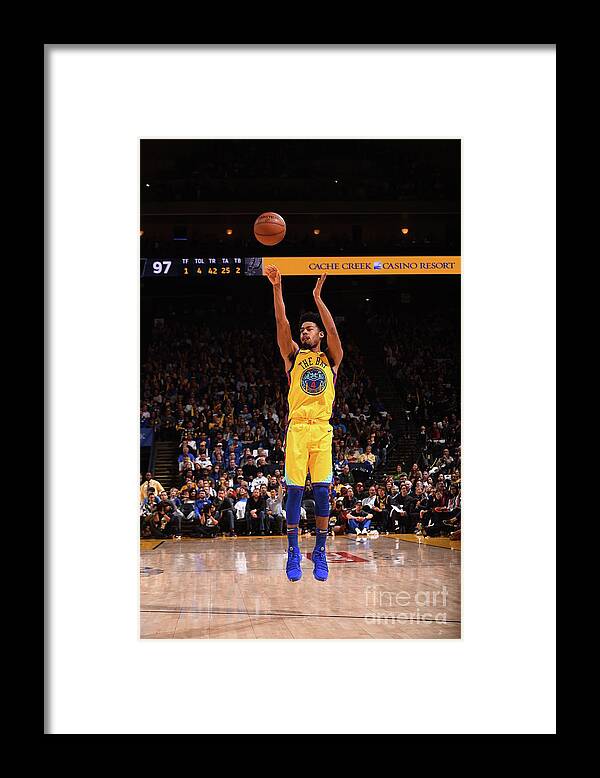 Nba Pro Basketball Framed Print featuring the photograph Quinn Cook by Noah Graham