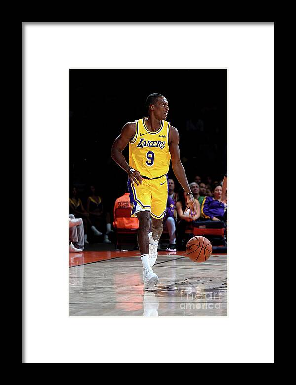 Rajon Rondo Framed Print featuring the photograph Rajon Rondo #7 by Andrew D. Bernstein