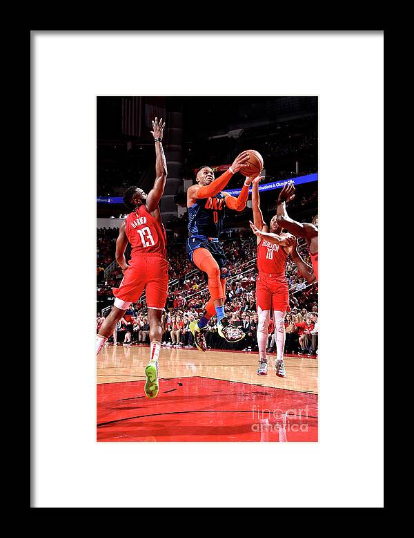 Nba Pro Basketball Framed Print featuring the photograph Russell Westbrook by Bill Baptist