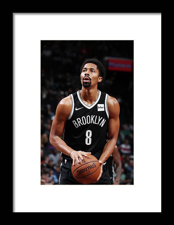 Nba Pro Basketball Framed Print featuring the photograph Spencer Dinwiddie #7 by Nathaniel S. Butler