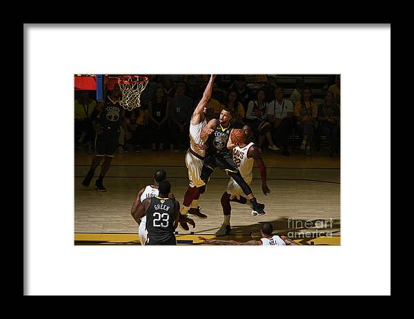 Playoffs Framed Print featuring the photograph Stephen Curry by Garrett Ellwood