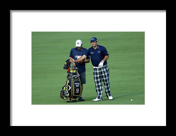 Patrick Reed Framed Print featuring the photograph U.S. Open - Round One #7 by Sam Greenwood