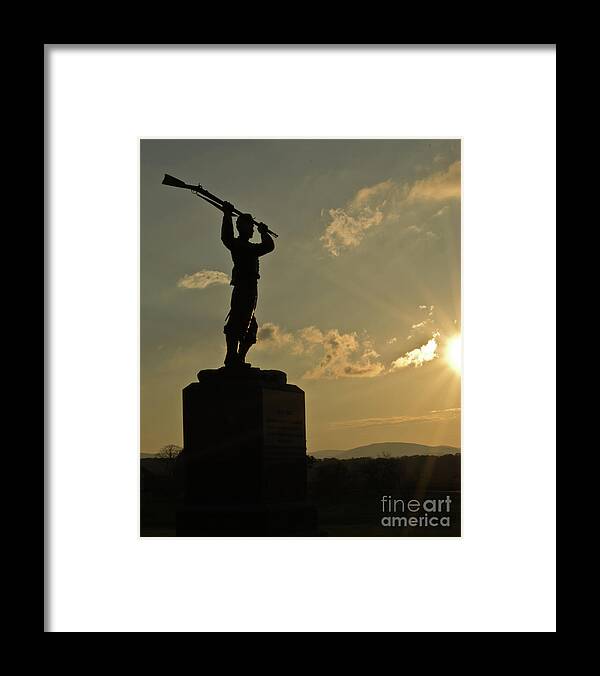 Gettysburg Framed Print featuring the photograph 72nd PA by Mark Ali