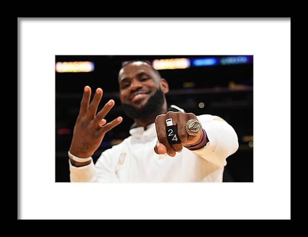 Lebron James Framed Print featuring the photograph Lebron James #73 by Andrew D. Bernstein