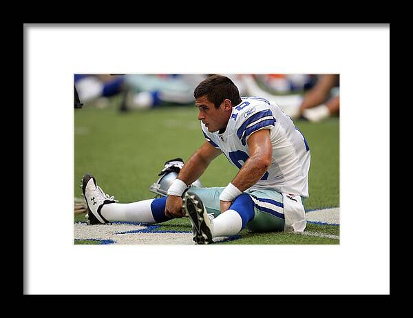 Houston Texans Framed Print featuring the photograph Houston Texans v Dallas Cowboys #76 by Ronald Martinez