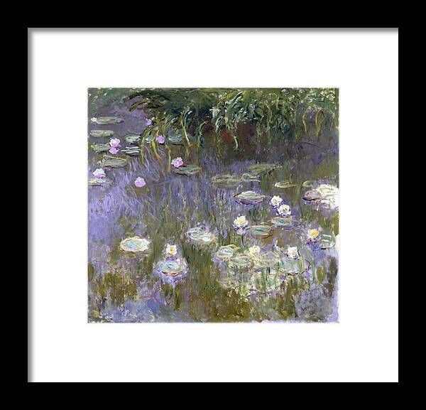  Framed Print featuring the painting Water Lilies #76 by Claude Monet