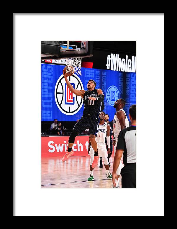 Nba Pro Basketball Framed Print featuring the photograph Aaron Gordon by Jesse D. Garrabrant