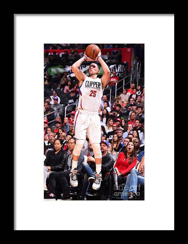 Austin Rivers Framed Print featuring the photograph Austin Rivers #8 by Andrew D. Bernstein