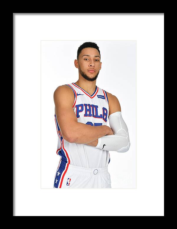 Media Day Framed Print featuring the photograph Ben Simmons #8 by Jesse D. Garrabrant