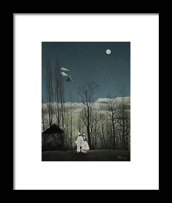 Carnival Evening Framed Print featuring the painting Carnival Evening #9 by Henri Rousseau