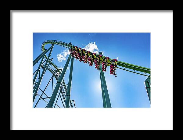Cedar Point Framed Print featuring the photograph Cedar Point Sandusky Ohio 2022 #8 by Dave Morgan