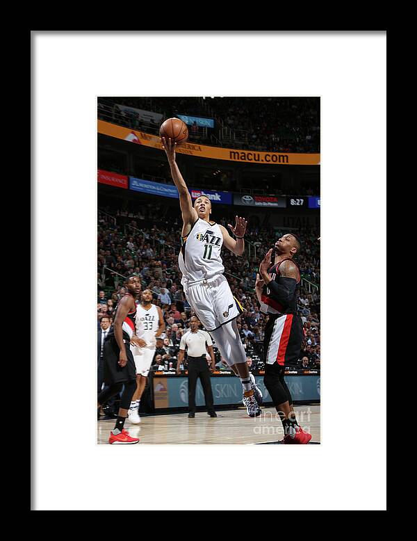 Nba Pro Basketball Framed Print featuring the photograph Dante Exum by Melissa Majchrzak
