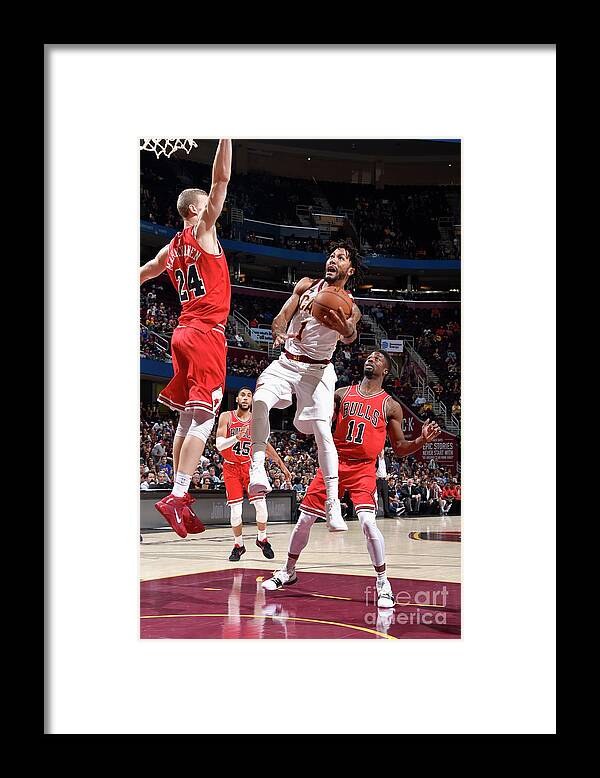 Nba Pro Basketball Framed Print featuring the photograph Derrick Rose by David Liam Kyle