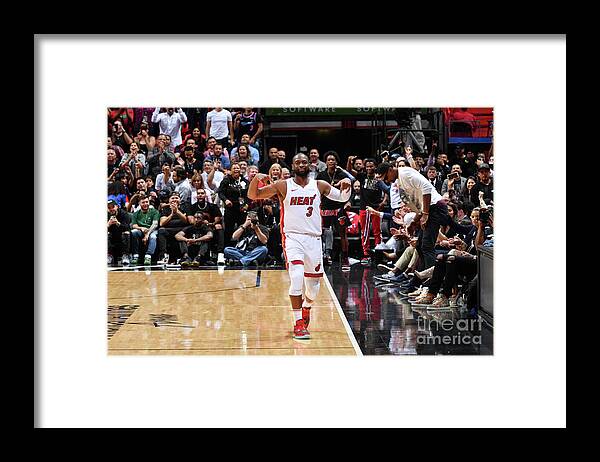 Nba Pro Basketball Framed Print featuring the photograph Dwyane Wade by Jesse D. Garrabrant