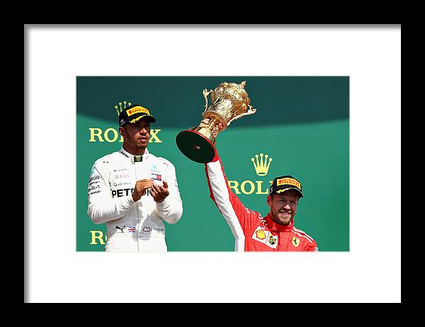 Mercedes Amg Petronas Formula One Team Framed Print featuring the photograph F1 Grand Prix of Great Britain #8 by Mark Thompson