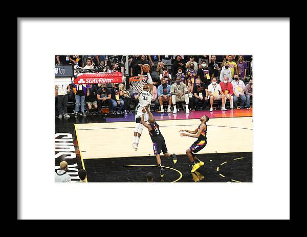 Giannis Antetokounmpo Framed Print featuring the photograph Giannis Antetokounmpo #8 by Joe Murphy