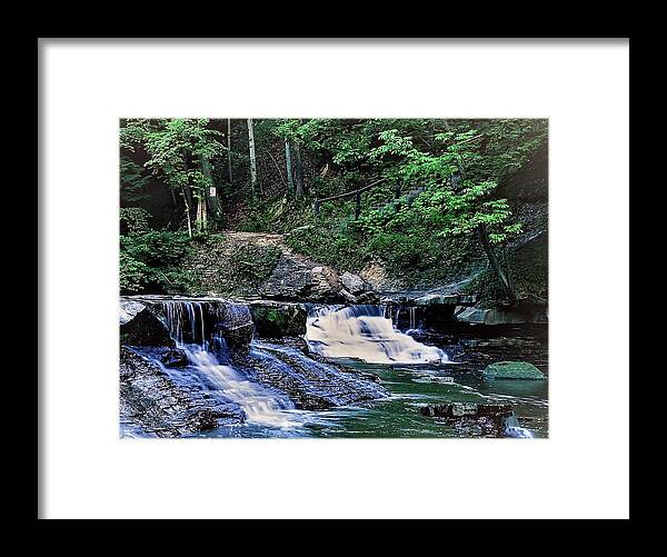 Waterfall Framed Print featuring the photograph Henry Church Falls by Brad Nellis