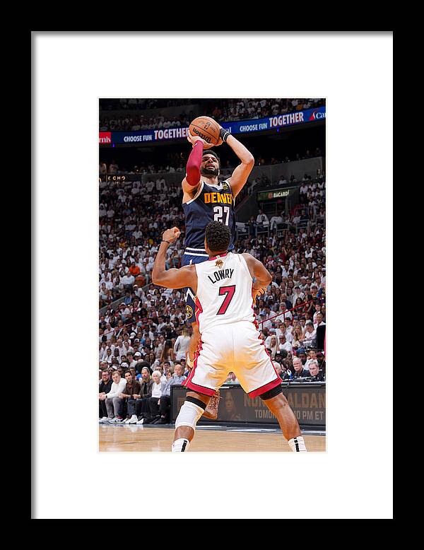 Playoffs Framed Print featuring the photograph Jamal Murray #8 by Jesse D. Garrabrant