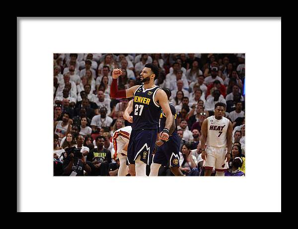 Playoffs Framed Print featuring the photograph Jamal Murray #8 by Nathaniel S. Butler