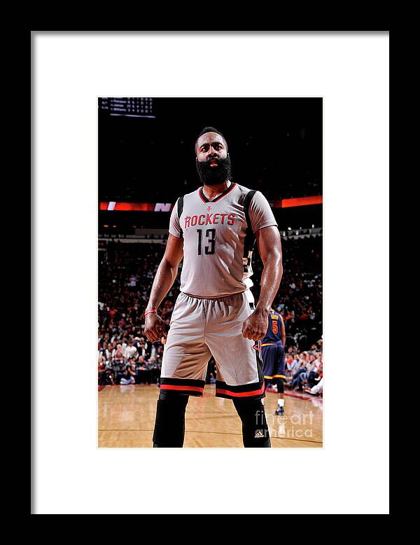 James Harden Framed Print featuring the photograph James Harden #8 by Bill Baptist