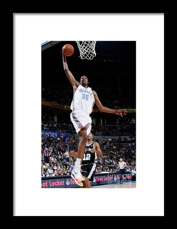 Nba Pro Basketball Framed Print featuring the photograph Kevin Durant #8 by Layne Murdoch