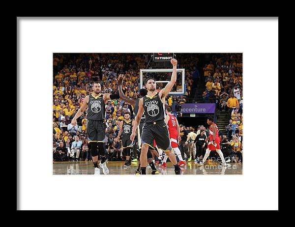 Playoffs Framed Print featuring the photograph Klay Thompson by Nathaniel S. Butler