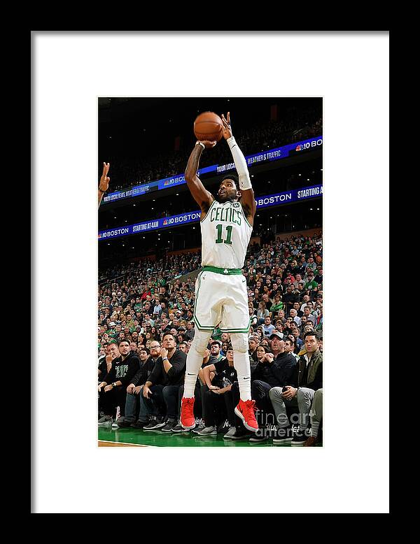 Nba Pro Basketball Framed Print featuring the photograph Kyrie Irving by Brian Babineau