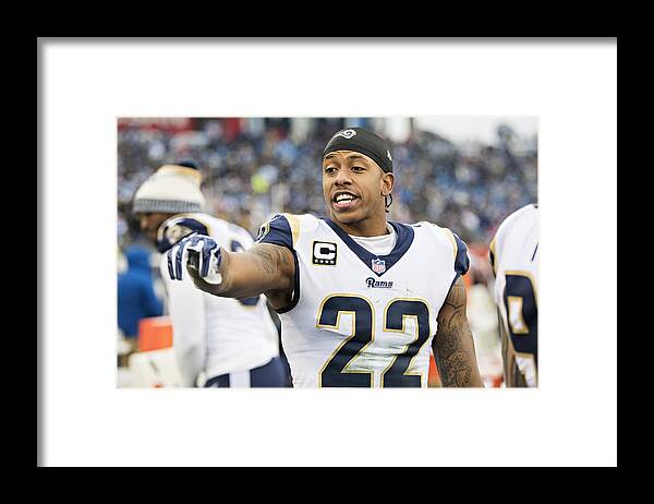 People Framed Print featuring the photograph Los Angeles Rams v Tennessee Titans #8 by Wesley Hitt