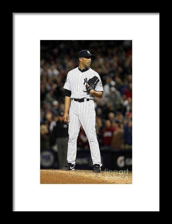 American League Baseball Framed Print featuring the photograph Mariano Rivera by Nick Laham