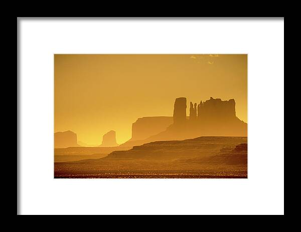 Absence Framed Print featuring the photograph Monument Valley #1 by Alan Copson