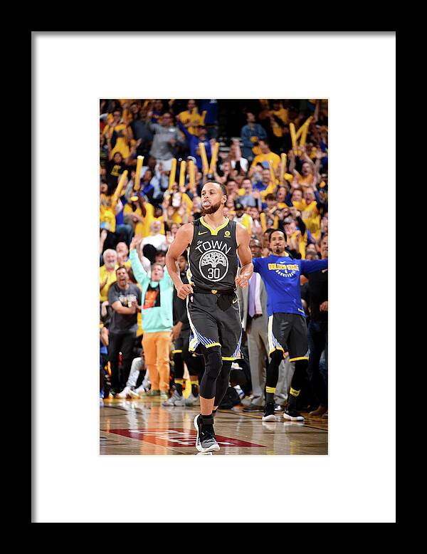 Playoffs Framed Print featuring the photograph Stephen Curry by Andrew D. Bernstein